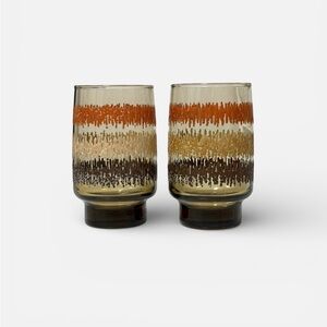 Set of 2 Vintage 70’s Libby Sunset 12oz. Beverage Glasses